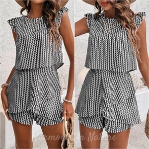 Timeless Tones Shorts Set - Black